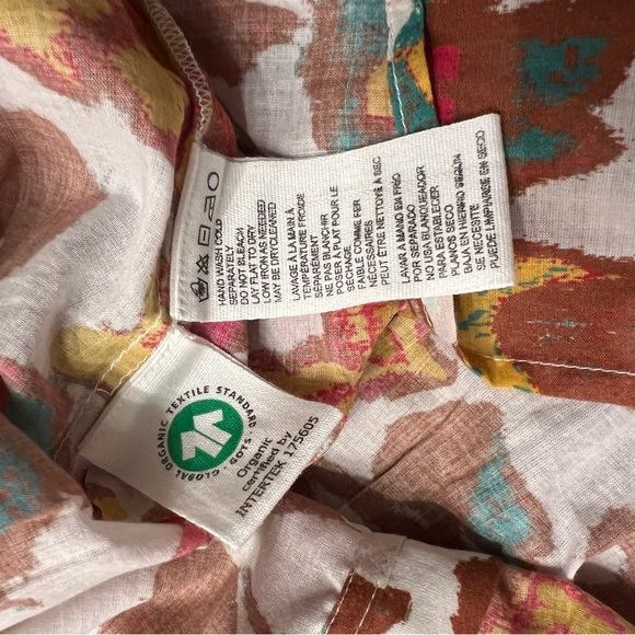 Evereve Cleobella Zola Organic Cotton Boho Puff Sleeve Blouse - Picture 8 of 9